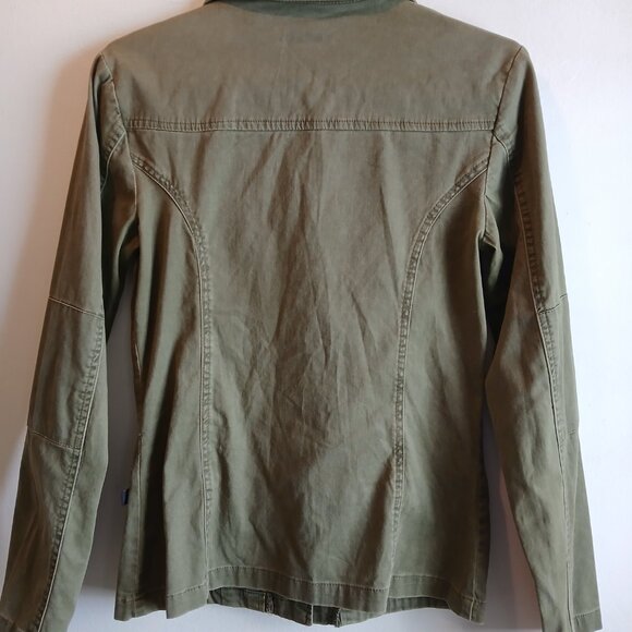 Z Cavaricci Jacket with front pocket, green, long sleeve, casual wear. - Picture 7 of 7